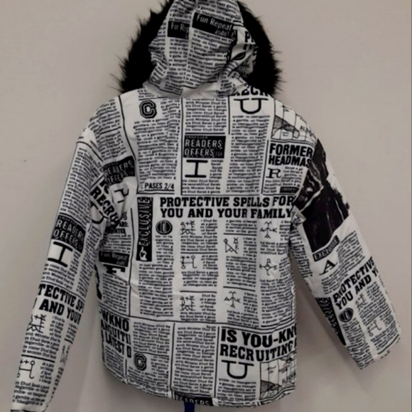 URBAN SOCIETY Jackets & Blazers - 🎄🎁🎄 NWT HARRY POTTER DAILY PROPHET Spells Fur Hooded COAT
